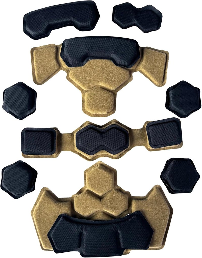 BShasrlim Multi-Sport Helmet Pad Inserts - Universal Helmet Comfort Padding Kit - Memory Foam Replacement Pads for Cycling, Motorcycle,Airsoft,Sports & Safety Helmets - Image 2